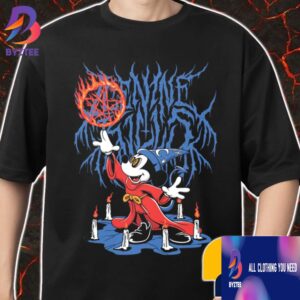Ice Nine Kills Official Band Mickey Mouse Sorcerers And Seances Nightmare On The Ninth Collection Merch Unisex T-Shirt