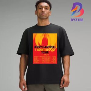 Jerry Cantrell The 2nd Leg Poster 2025 I Want Blood Tour North American With Special Guest Sparta Unisex T-Shirt