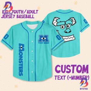 Jersey Sully Head Custom Baseball Jersey