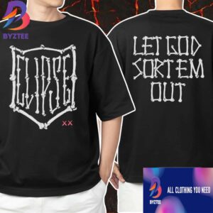KAWS x Clipse Let God Sort Em Out Skeleton Artwork Unisex T-Shirt