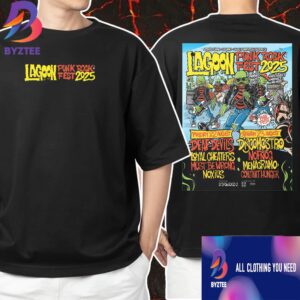 Lagoon Punk Rock Fest 2025 August 22-23 2025 At Parco Ciani Lugano Poster Lineup Artwork Unisex T-Shirt