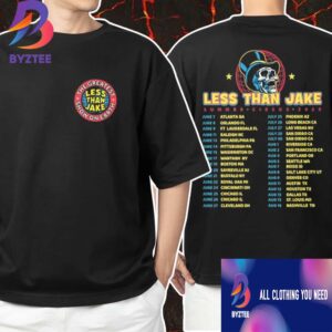 Less Than Jake Summer Circus Tour 2025 Skull With Top Hat Circus Theme Artwork Tour Dates Unisex T-Shirt