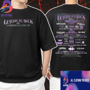 Leyendas Del Rock Festival 2025 6-9 August At Villena Alicante Spain Rock Metal With Poster Lineup Unisex T-Shirt