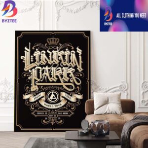 Linkin Park From Zero World Tour 2025 Denver Colorado Event Poster At Ball Arena On September 3 2025 Artist CRYPTIK Home Decor Poster Canvas
