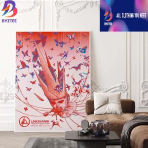 Linkin Park From Zero World Tour 2025 Seattle Washington Event Poster At Climate Pledge Arena On September 24 2025 Artist James Jean Home Decor Poster Canvas