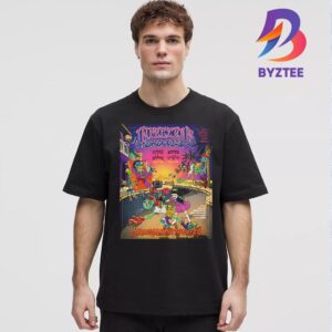 Metallica 2025 Infectious Grooves Poster Show At Garden Amphitheater In Garden Grove CA On August 15-16 2025 With Special Guests Bastardane OTTTO Damnage And Doomboyz Shirt