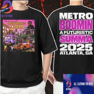 Metro Boomin A Futuristic Summa Cover Merch Tee At Atlanta Georgia 2025 Classic Two Sides T-Shirt