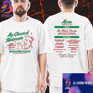 My Chemical Romance Official Long Live The Black Parade Tour 2025 My Chemical Ristorante New Jersey’s Finest By Kerin Cunningham August 22 2025 Unisex T-Shirt