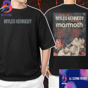 Myles Kennedy The Final Tour Of 2025 In Support Of Mammoth Poster Tour Dates Unisex T-Shirt