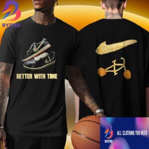 Nigel Sylvester x Air Jordan 1 Retro Low OG Better With Nigel Sylvester x Nike Logo Sneaker Merch Unisex T-Shirt