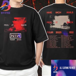 Nine Inch Nails Peel It Back Tour 2025 With Tour Dates Backprint Unisex T-Shirt