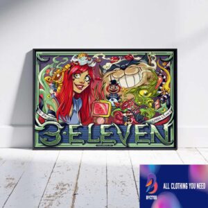 Official 311 Band Unity Tour 2025 On August 24 2025 At Kemba Live Outdoor Columbus Ohio With Badflower And Sitting On Saturn Poster Canvas