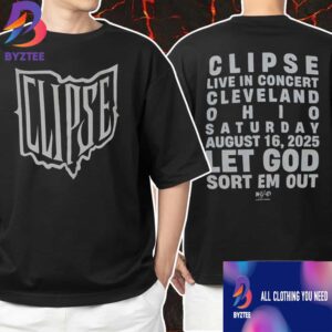 Official Clipse Let God Sort Em Out Tour August 16 2025 Live In Concert Cleveland Ohio Speical Show Unisex T-Shirt