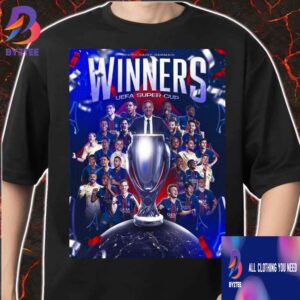 Official Paris Saint-Germain Champions UEFA Super Cup 2025 PSG Winner SUPERCOUPE Classic T-Shirt