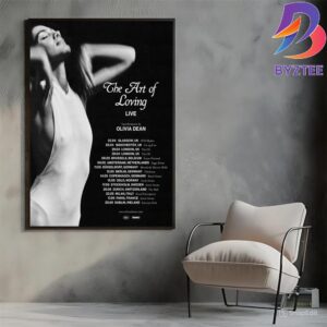Olivia Dean The Art Of Loving Live 2026 Dates And Cities List Home Decor Poster Canvas