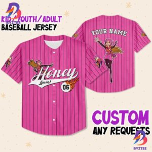 Personalize Big Hero Honey Lemon Pink Baseball Jersey