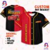 Personalize Cars Lightning Mcqueen Faster Custom Text Baseball Jersey
