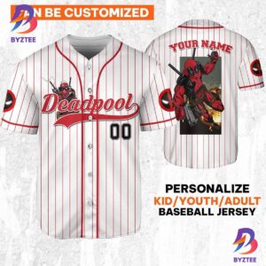 Personalize Deadpool Grenade Wolverine And Deadpool Baseball Jersey