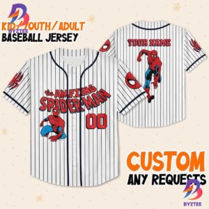 Personalize Disney Amazing Spider Man Disney Baseball Jersey