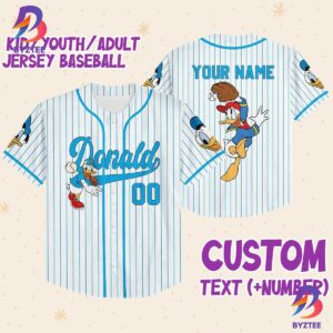 Personalize Disney Donald Duck Baseball Jersey