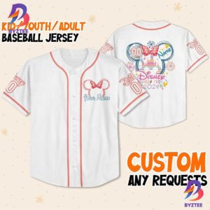 Personalize Disney Family Girl Baseball Jersey