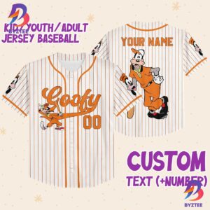 Personalize Disney Goofy Play Baseball Jersey