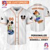 Personalize Disney Mickey Mouse Happy Young White Baseball Jersey