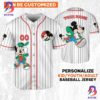 Personalize Disney Mickey Mouse Young Orange Green Light Baseball Jersey