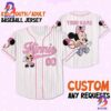Personalize Disney Mikey Minnie Love Baseball Jersey