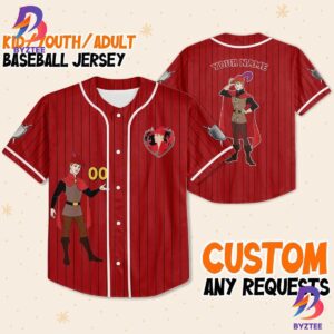 Personalize Disney Sleeping Beauty Prince Phillip Baseball Jersey
