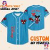 Personalize Disney Spiderman Awesome Blue Baseball Jersey