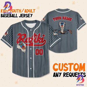 Personalize Disney The Lion King Rafiki Striped Seal Baseball Jersey