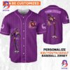 Personalize Disney Tiana Dr Facilier Purple White Baseball Jersey