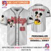 Personalize Disney Vintage Mickey Mouse Smile Baseball Jersey
