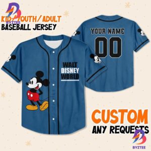 Personalize Disney Walt World Baseball Jersey