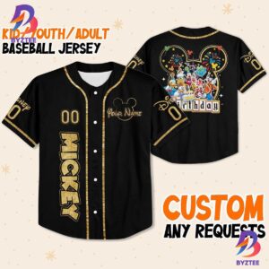 Personalize Disneyland Birthday Baseball Jersey