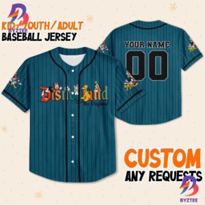 Personalize Disneyland The Original Characters Custom Disney Baseball Jersey