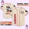 Personalize Jersey Mickey Love Jersey Sports Disney Baseball Jersey