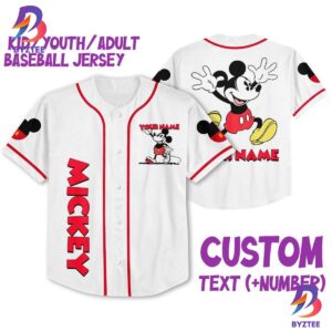 Personalize Jersey Mickey Lucky Jersey Disney Baseball Jersey