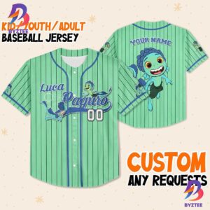 Personalize Luca Paguro Jersey Green Blue Luca Paguro Alberto Gulia Baseball Jersey