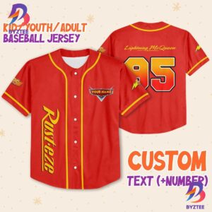 Personalize Mcqueen Red Jersey Custom Baseball Jersey