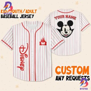 Personalize Mickey Mouse Halloween Magic Kingdom Baseball Jersey