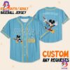 Personalize Mickey Mouse Play With Elephant White Gray Baseball Jersey