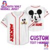 Personalize Mikey Disney Smile White Custom Baseball Jersey