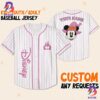 Personalize Mikey Disney Smile White Custom Baseball Jersey