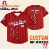 Personalize Peter Pan Captain Hook Red Striped Baseball Jersey