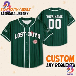 Personalize Peter Pan Lost Boys Striped Baseball Jersey
