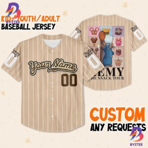 Personalize Remy The Snack Tour Disney Custom Baseball Jersey