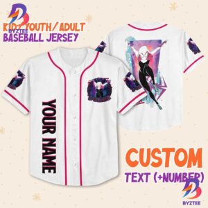 Personalize Spider Gwen Custom Disney Baseball Jersey