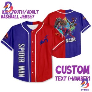 Personalize Spider Man 2099 Across The Spider Verse Baseball Jersey
